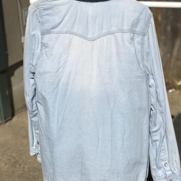 Light blue jean button down - Picture 3 of 3